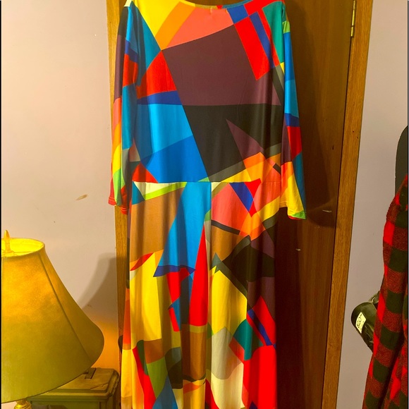 Locryz multi color maxi dress size 3x. - Picture 2 of 2